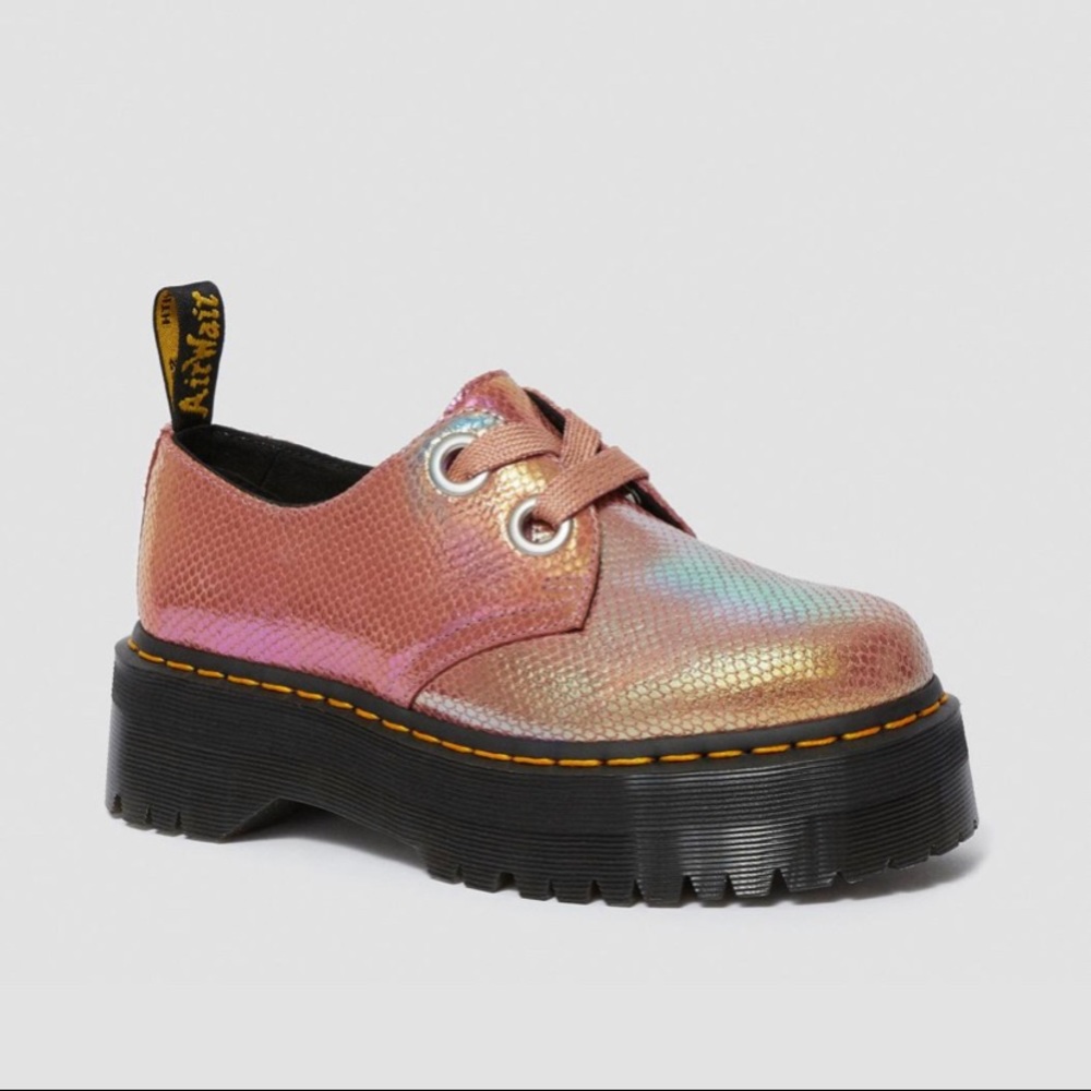 doc martens holly pink platform